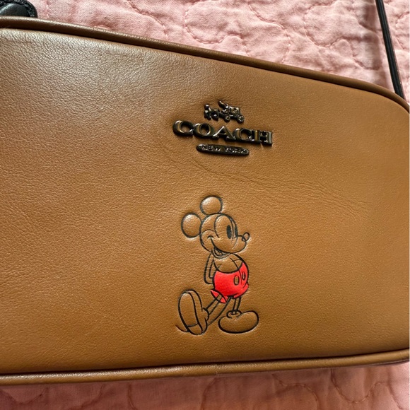 🌟COACH X Disney✨Limited Edition✨ Brown Crossbody Bag with Mickey Mouse Design - Picture 5 of 14